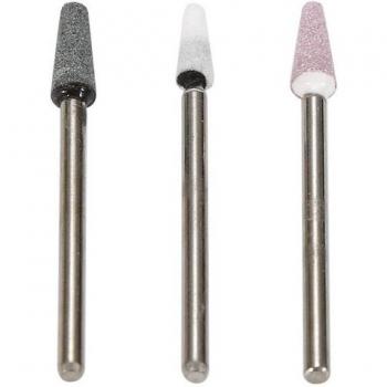 3pcs Grinding Heads for Nail Art Electric Tools