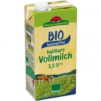 Lait bio de vache entier 3,5% sans lactose