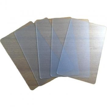 Onbedrukte transparante visitekaartjes 85,5 x 54 mm