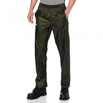 Regatta Pack‑It Rain‑Proof Overtrousers for Men, 3XL, Green