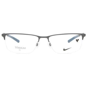 Nike 6064 Titanium Satin Gray Optical Frames for Men, 74 mm