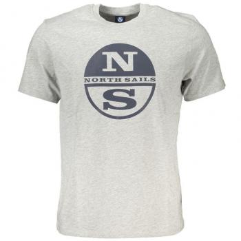 North Sails Gray Cotton T-Shirt