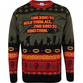 Herr der Ringe Weihnachtspullover (M) – “I’m Looking For Someone”, Herren, multicolor