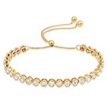 Elli Premium Tennisarmband „Verstellbar“ – 925 Silber, 1 ct