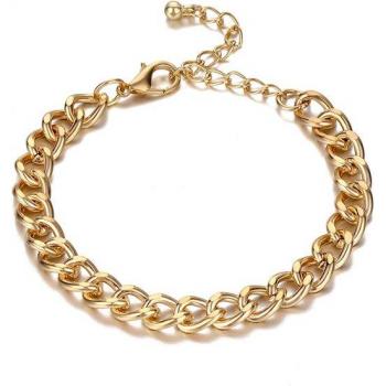 Pulsera boho con diseño de cadena eslabonada