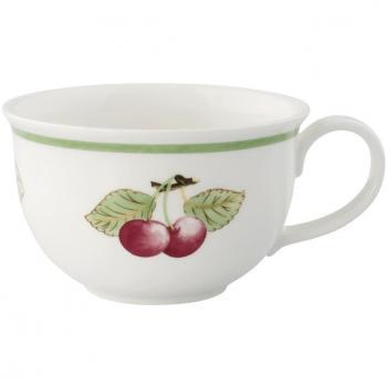 Villeroy und Boch French Garden Milchkaffee-Becher, 500 ml, Höhe: 7 cm, Premium Porzellan, Weiß/Bunt