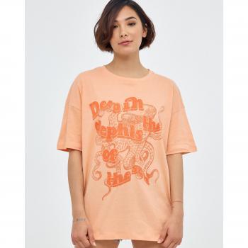 Blusa Inside Damas Oversize con Patrón Frontal