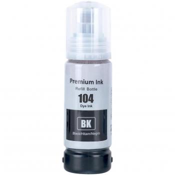 Botella de tinta negra 70 ml compatible con Epson 104
