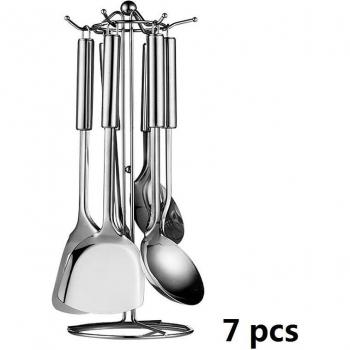 Kitchen Utensil Set with Stainless Steel Soup Spoon and Meat Fork