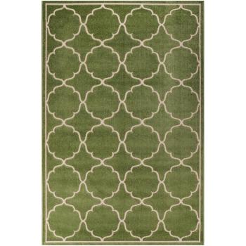 Tapiz Verde Exterior 140x200 – Alfombra Kilim Trenzada