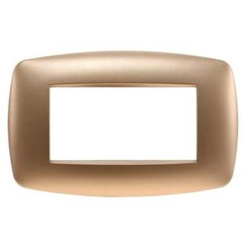 Plaque 4 Modules Ettroit Bticino Livinglight Or