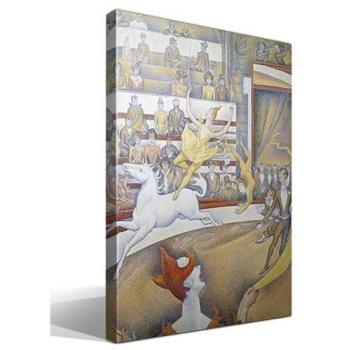 Canvas de alta definición “Circo II”, lienzo de algodón al 100 %, soporte de madera – Georges‑Pierre Seurat
