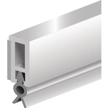Rail étanche PTS‑ZK L.2100 mm × L.6 mm, finition noire, lèvre souple en PVC – code 508101 de la marque Ellen
