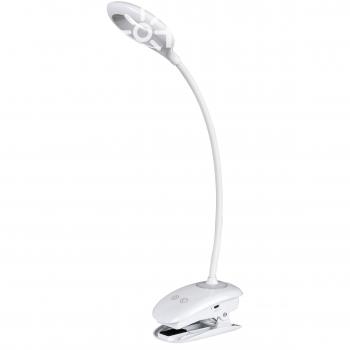 Lampe clipable Harris 200 mAh, réglage en trois étapes – couleur blanche