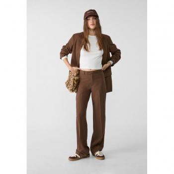 Stradivarius 27er Straight-Leg Hose Braun
