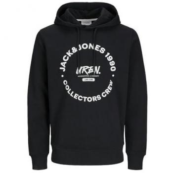 Sudadera Negra Jack & Jones para Hombre