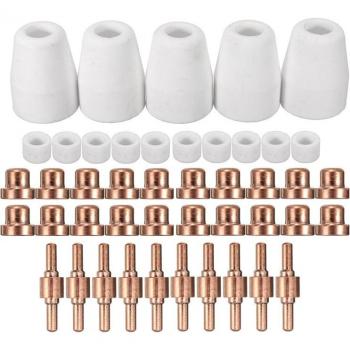 45Pcs Plasma Cutting Parts Kit for LG-40 PT-31 CUT40 CUT50