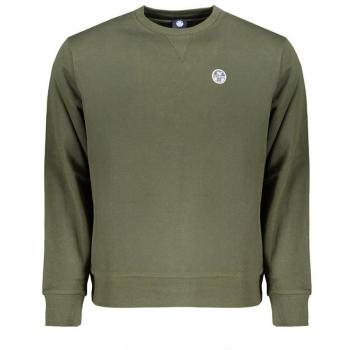 Felpa Verde con Logo North Sails Uomo