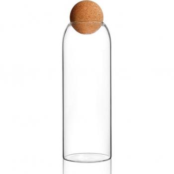 Sealed Glass Jar with Cork Lid