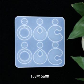 Geometric Pendant Earrings Silicone Mold