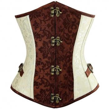 Steampunk Underbust Corset with Gothic Buckle