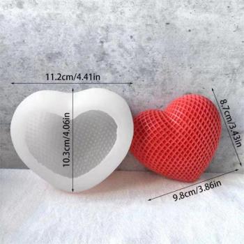 Moule en Silicone Cœur pour Bricolage et Résine