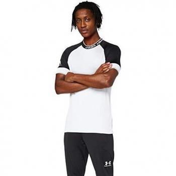 Unter Armour Herren Kurzärmling Challenger III – Trainingsshirt, Weiß, XL/XXL – 1343915‑101