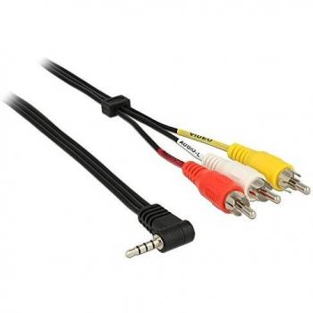 Delock Angled 3.5mm Jack to 3 RCA Plugs