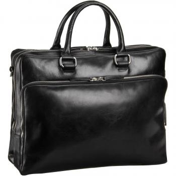 Black Leather Briefcase 40cm