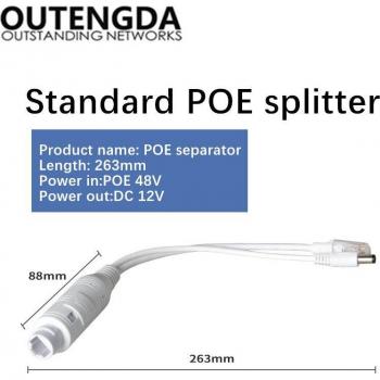 802.3af POE Isolation Splitter 48V to 12V