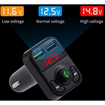 Bluetooth 5.0 Auto MP3 Player with FM Transmitter