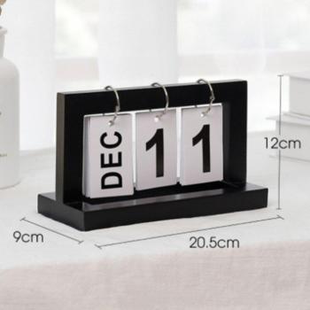 Calendrier décoratif en bois pour bureau