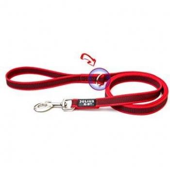 Julius-K9 1.8m C&G Leash in Red/Gray (20mm)
