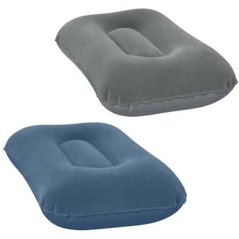Samtkissen für Reisen 42 x 26 cm Marineblau