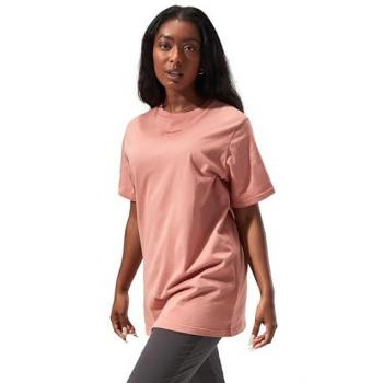Berghaus Womenss Boyfriend Logo Short Sleeve T-Shirt in Pink Cotton