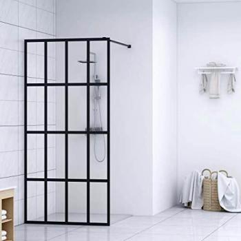 Cabina de ducha vidrio templado transparente 140x195 cm
