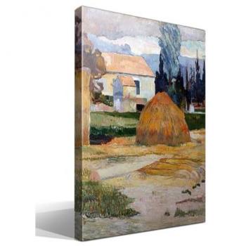 Lienzo Gauguin: Paisaje Cerca de Arles – Bastidor Madera 3x3 cm, Fabricado en España