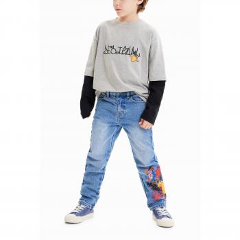 Blu Jeans Bambini Desigual Gamba Dritta 11