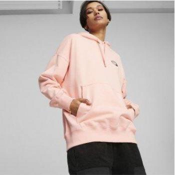 Sudadera con capucha Puma Downtown Oversized Rosa