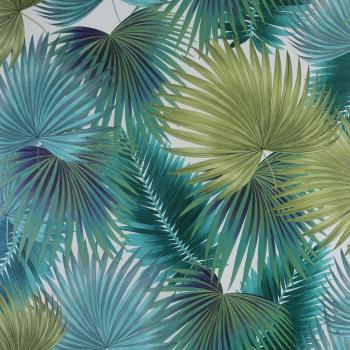 Arthouse Teal Tropical Leaf Wallpaper