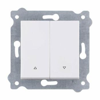 Poussoir Volet Roulant Blanc EXEN 216/01E – Bornes à Vis Inclus