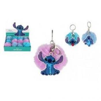 Porte-clés Stitch avec pompon en différentes couleurs