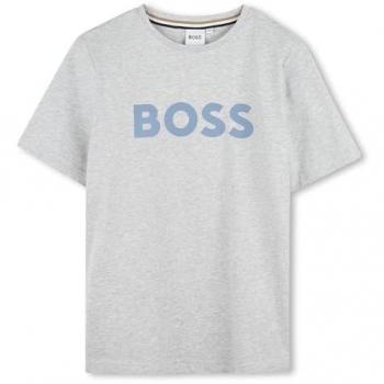 BOSS T-shirt garçon 12 ans gris manches courtes