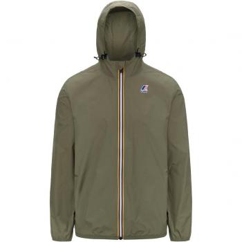 K-WAY Herren unifarbene Jacke grün L