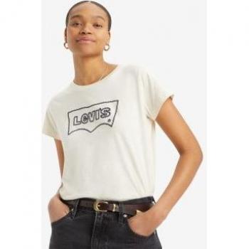 Boxy Style Damenoberteil von Levi's, Farbe Altweiß/Grün, L