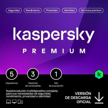 Kaspersky Total Security 5 Dispositivos Licencia Digital 1 Año