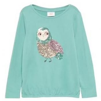S.Oliver O-Shape-Langarmshirt mit Glitzer