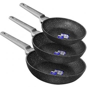 Cecotec Polka Exclusive Casseroles 20/24/28cm avec poignées en bois