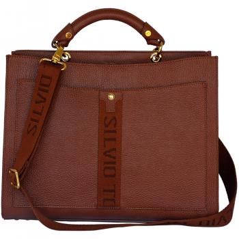 Silvio Tossi Aktentasche Dunkelwhisky Modell 11469-02