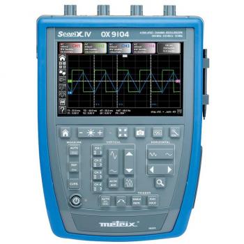 Osciloscópio Digital 4 Canais 100 MHz 2,5 GS/s 12 bits com Funções de Multímetro – METRIX